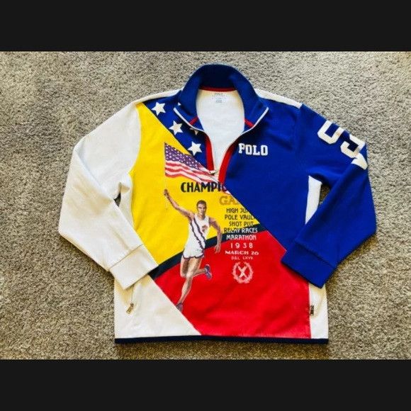 Polo Ralph Lauren Polo Ralph Lauren Stadium Olympic Chariots Track Field LARG Size US L / EU 52-54 / 3 - 4 Thumbnail