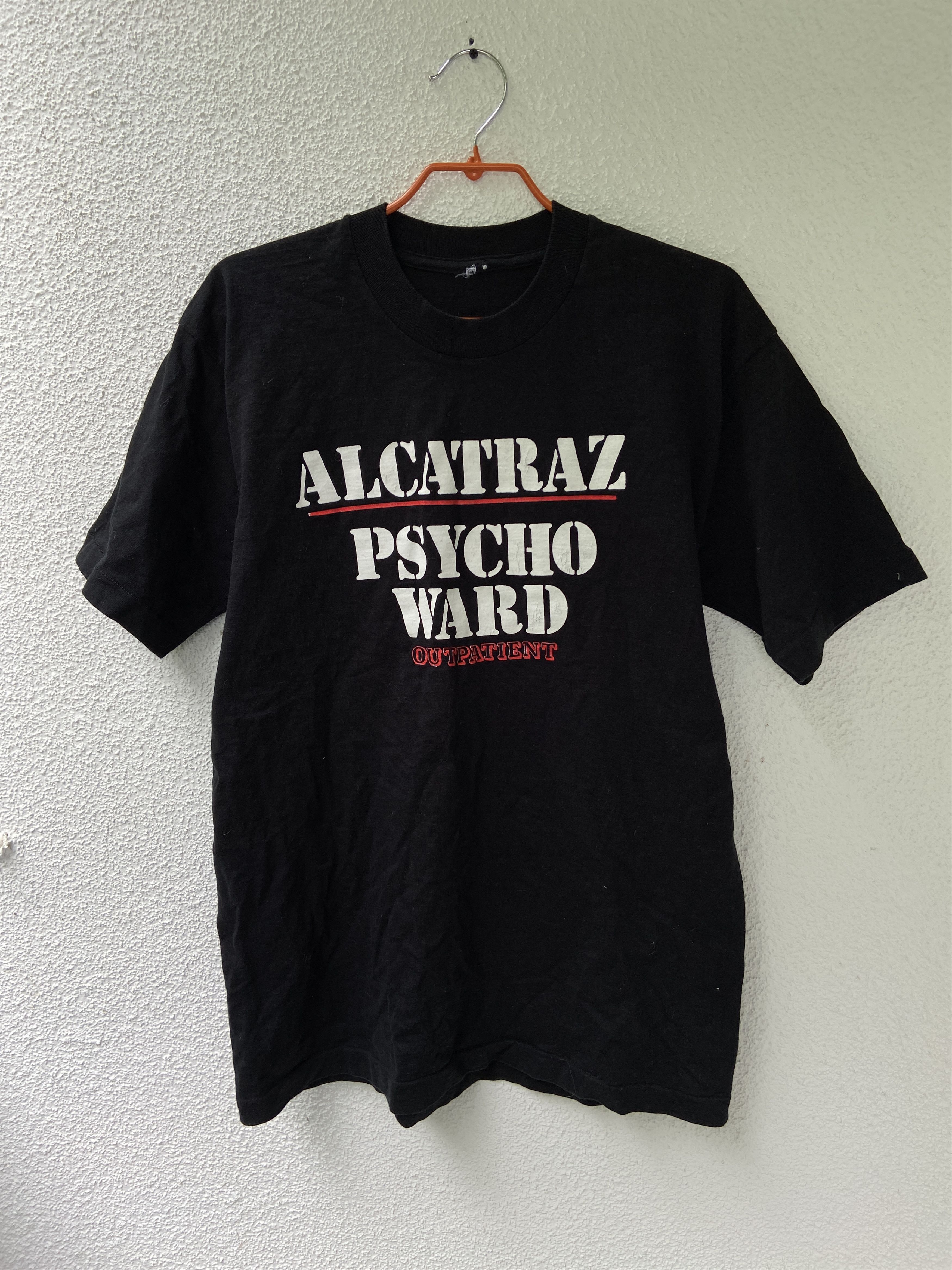 Vintage 90s Vintage Alcatraz Prison Psycho Ward Tee Size US M / EU 48-50 / 2 - 1 Thumbnail