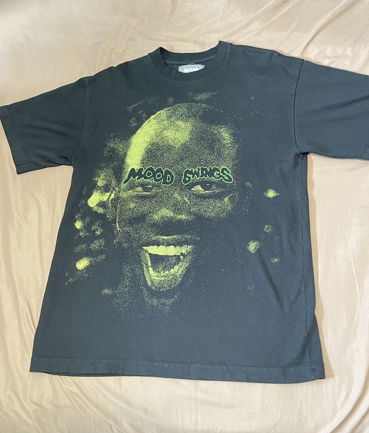image of Vintage Mood Swings Faces Shirt in Black, Men's (Size Medium)