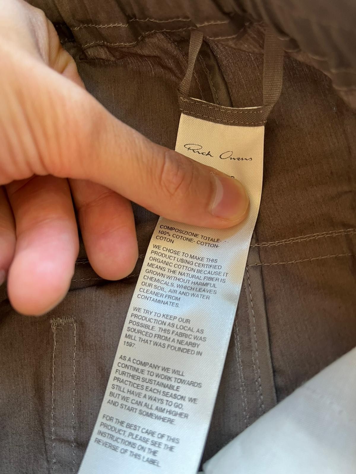 Rick Owens Drawstring Cropped Cargo Pants in Dust Color Size US 38 / EU 54 - 15 Thumbnail