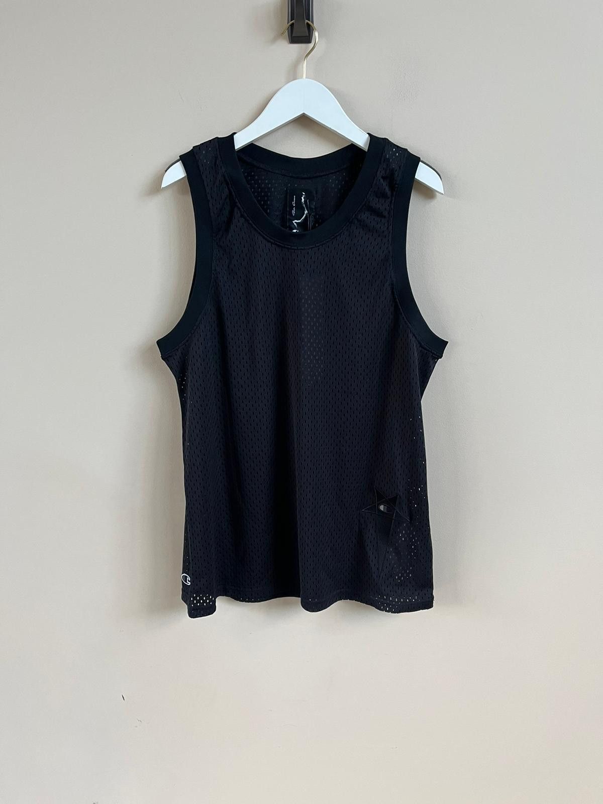 image of Champion x Rick Owens Mesh Tank In Black, Men's (Size Small)