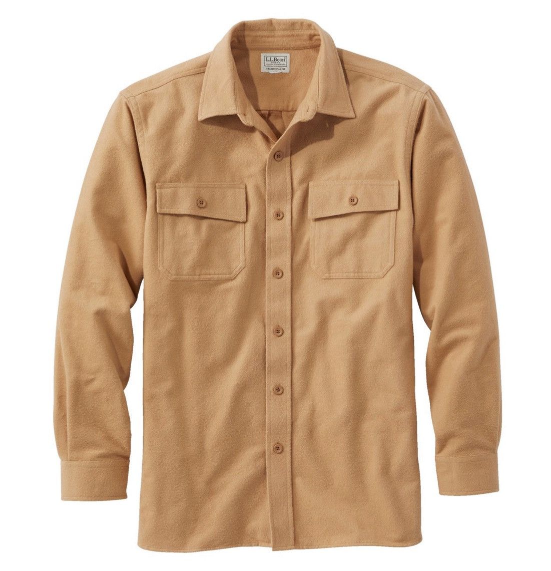 LL Bean Chamois Flannel Shirt (BNWT!) — Barley — Men Small