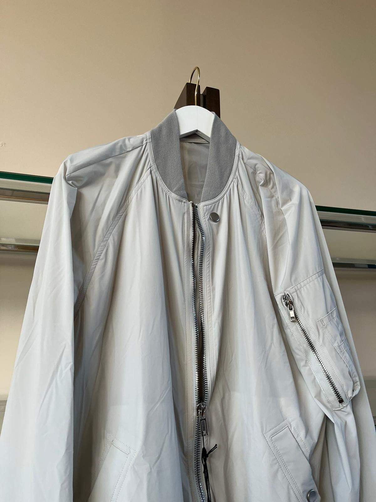 Rick Owens Raglan Bomber in Oyster Size US M / EU 48-50 / 2 - 4 Thumbnail