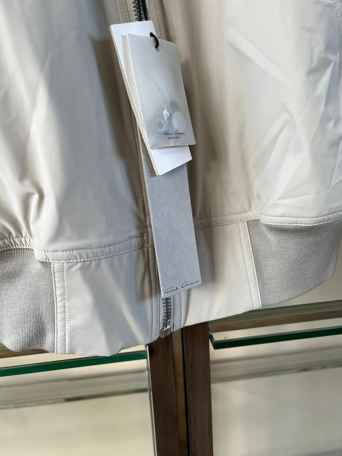 Rick Owens Raglan Bomber in Oyster Size US M / EU 48-50 / 2 - 8 Thumbnail
