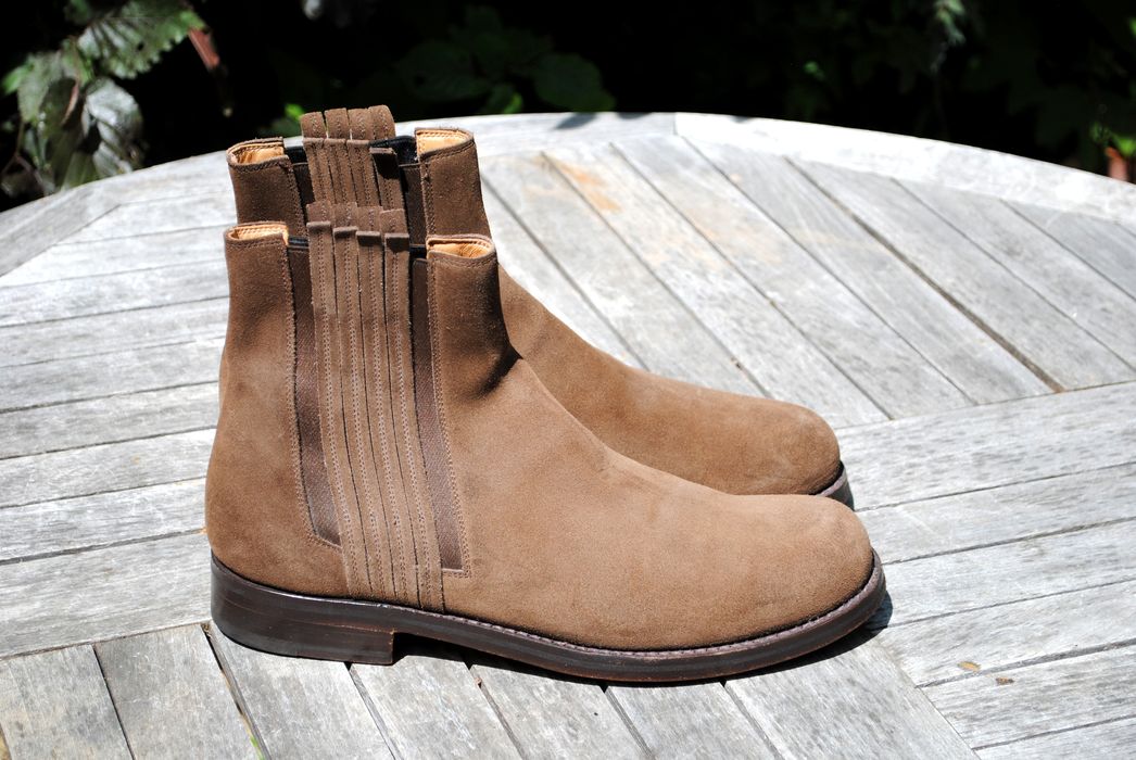 jil sander leather chelsea boots