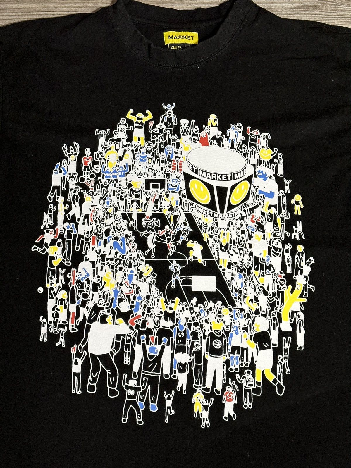 Market Chinatown Market x Smiley Basketball T Shirt Size US L / EU 52-54 / 3 - 2 Thumbnail