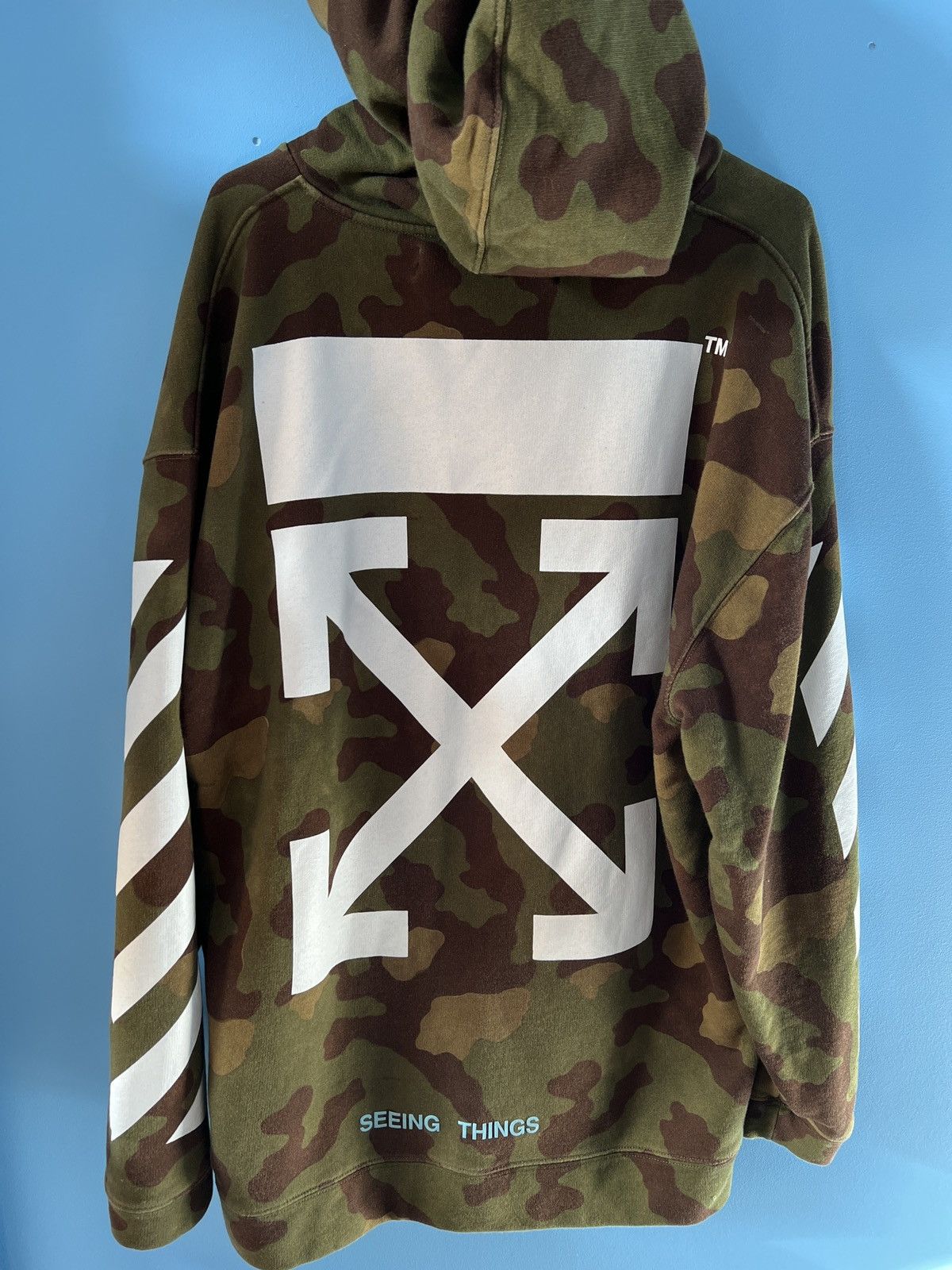 Off white camouflage pullover hotsell