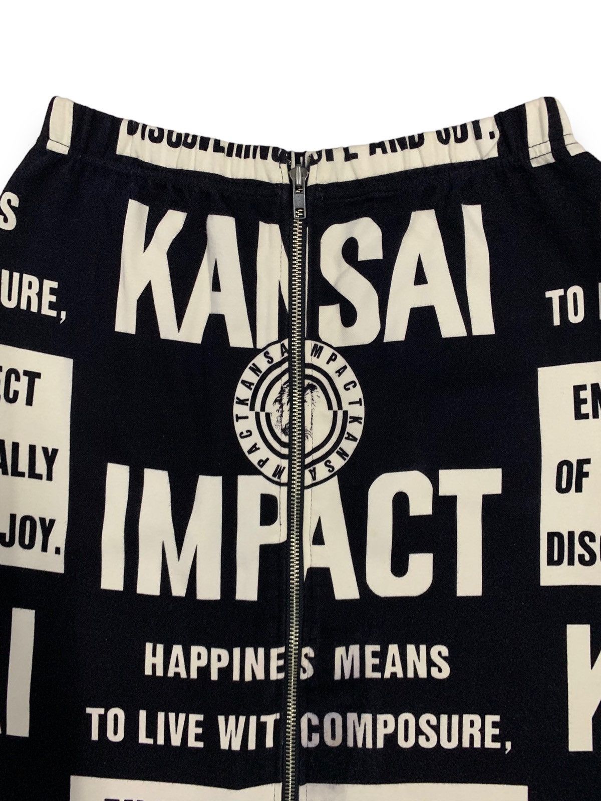 Kansai Yamamoto Kansai Impact Graphic OverPrint MiniSkirt by Kansai Yamamoto Size 25" / US 0 / IT 36 - 6 Thumbnail