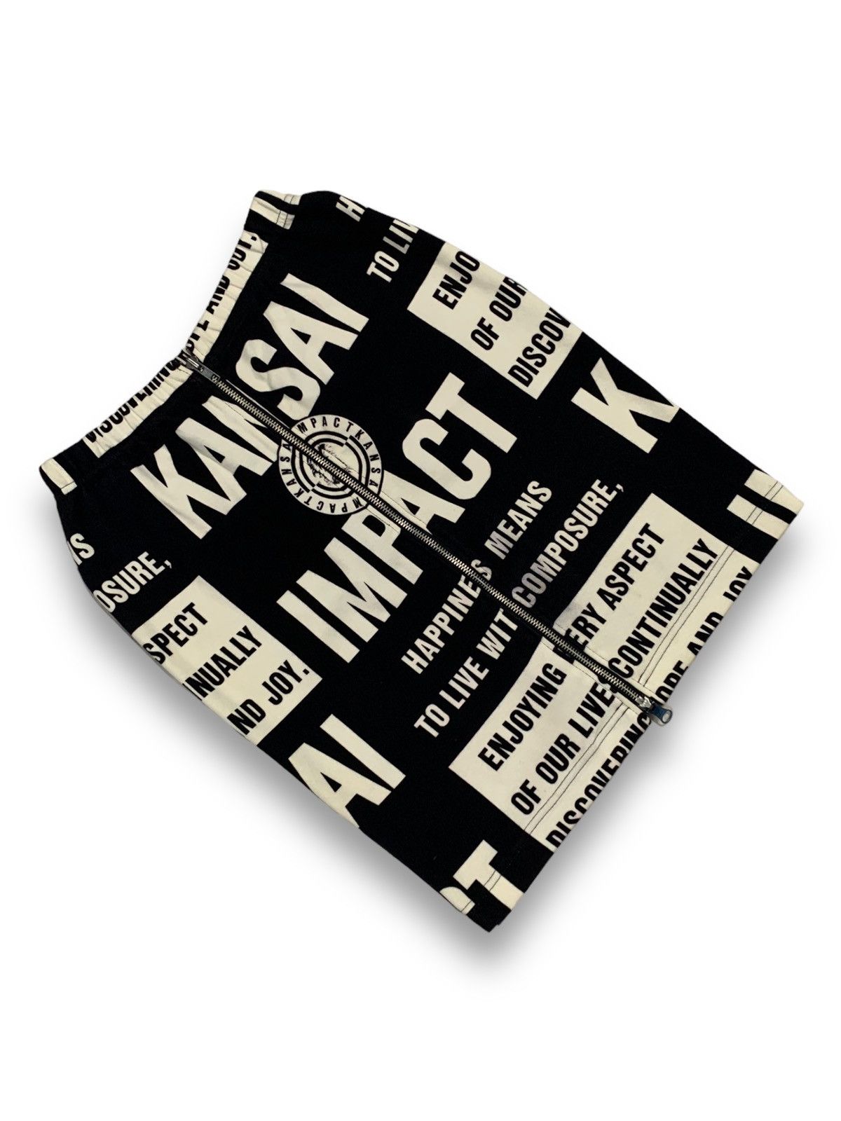 Kansai Yamamoto Kansai Impact Graphic OverPrint MiniSkirt by Kansai Yamamoto Size 25" / US 0 / IT 36 - 4 Thumbnail