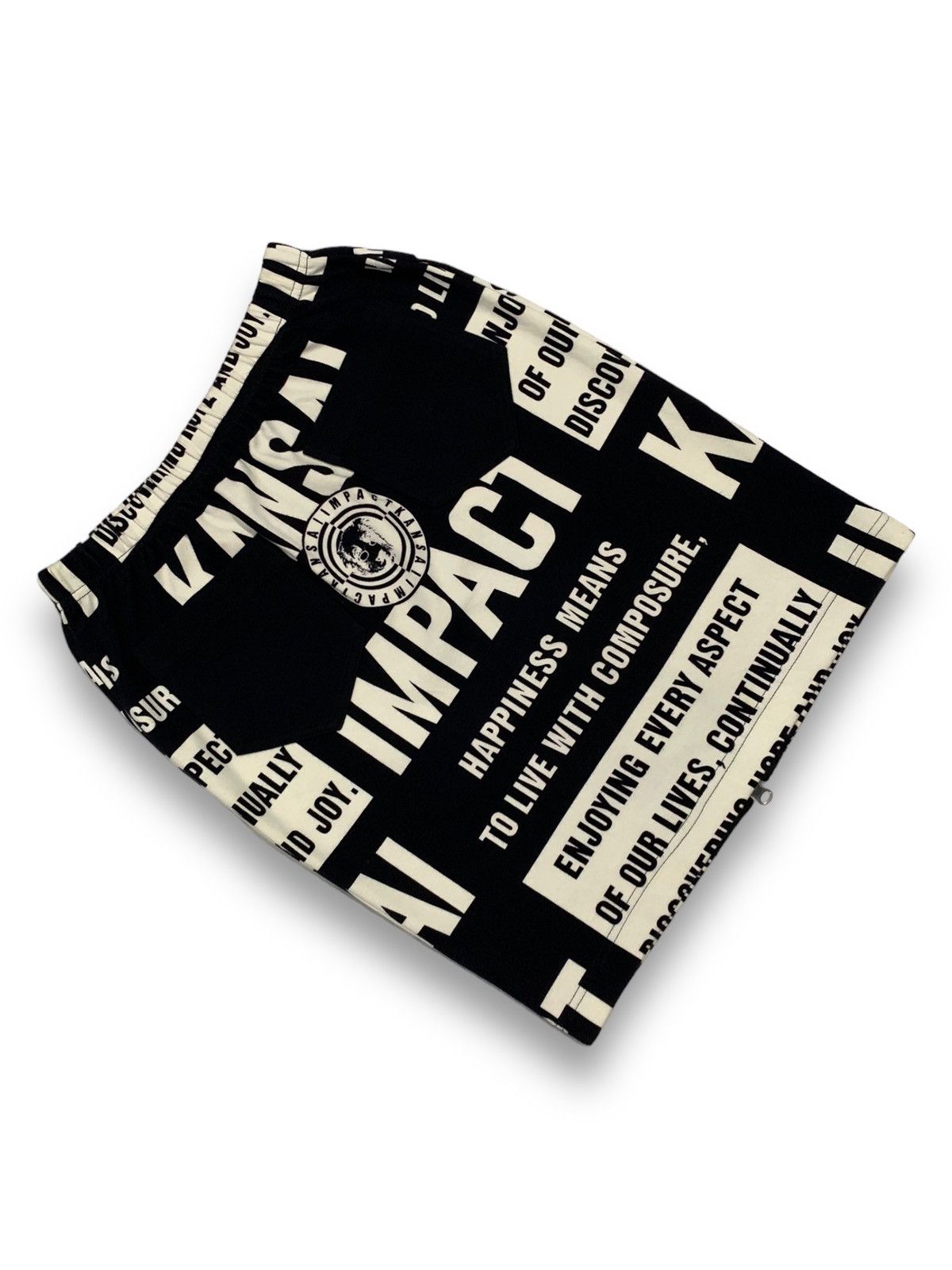Kansai Yamamoto Kansai Impact Graphic OverPrint MiniSkirt by Kansai Yamamoto Size 25" / US 0 / IT 36 - 5 Thumbnail