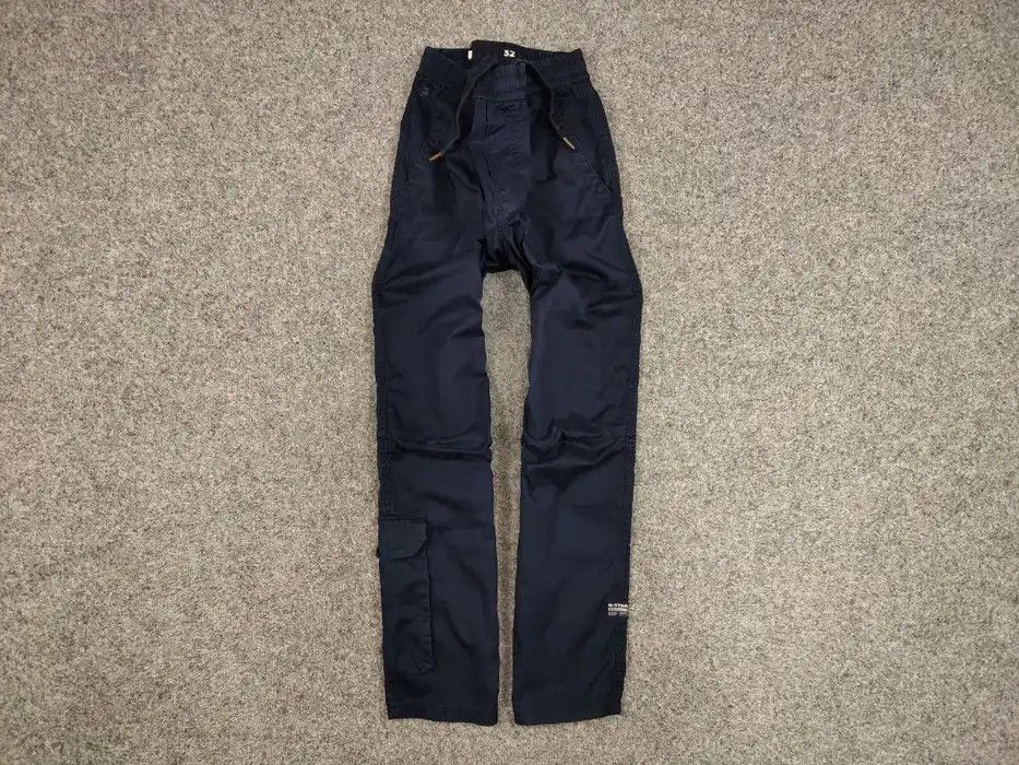 G-Star G Star Raw Chino Relaxed Cuffed Trainer Navy Pocket Pants Size US 32 / EU 48 - 1 Thumbnail