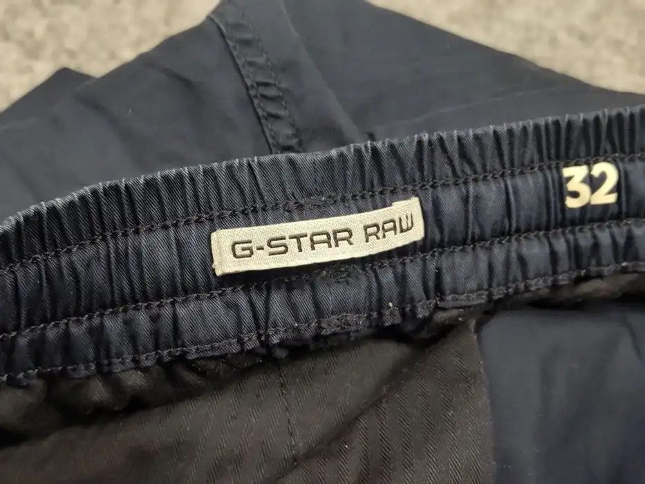 G-Star G Star Raw Chino Relaxed Cuffed Trainer Navy Pocket Pants Size US 32 / EU 48 - 9 Thumbnail