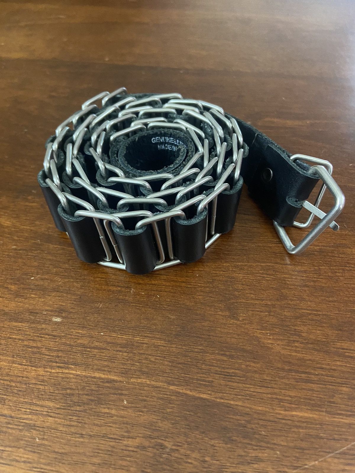 helmut lang chain belt