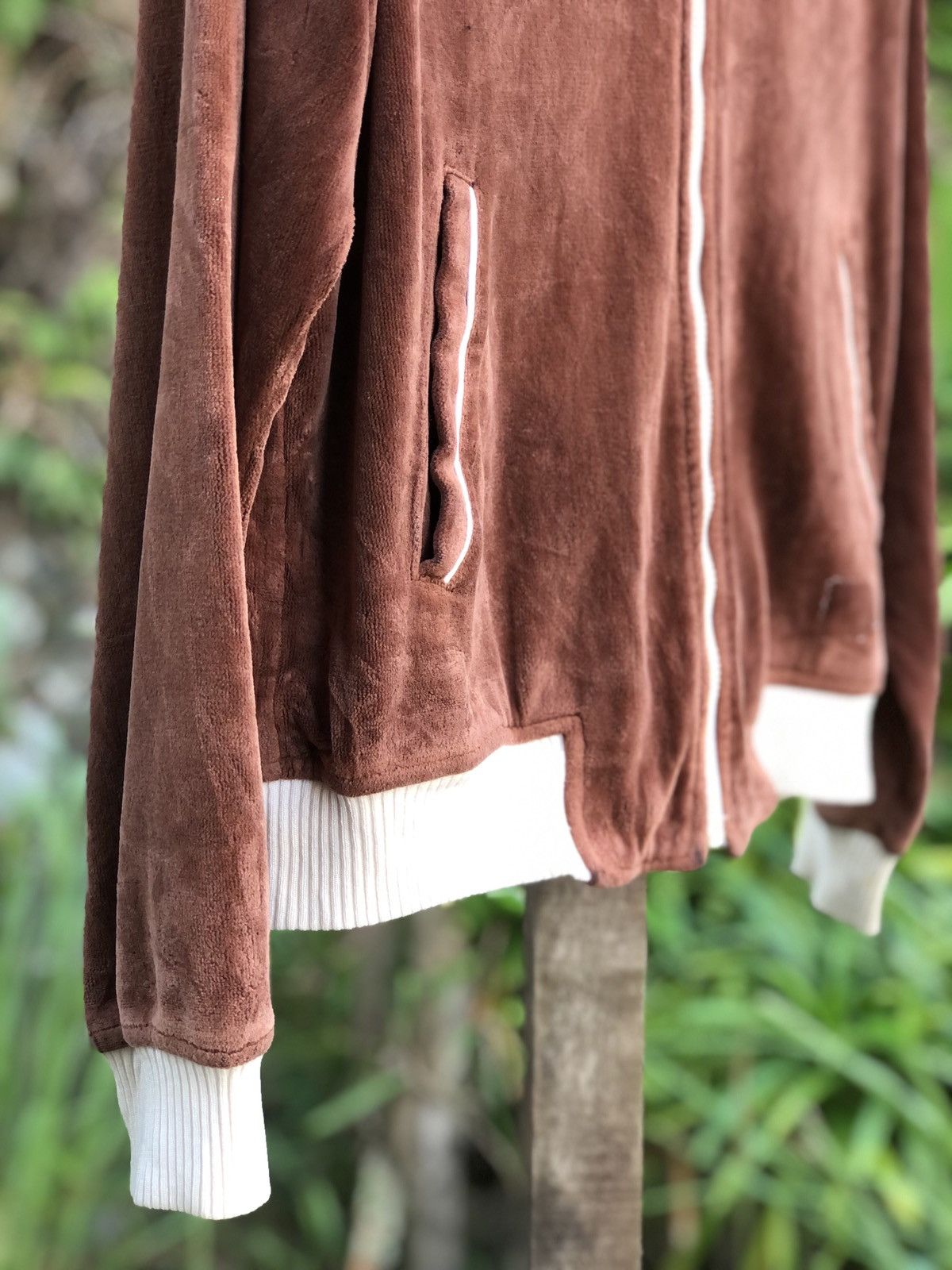 Japanese Brand Vintage Arnold Palmer Velvet Zipper Sweater Hype Colour Size US M / EU 48-50 / 2 - 3 Thumbnail