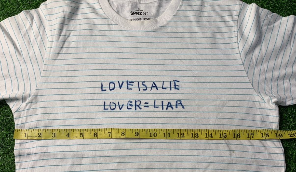 Jean-Michel Basquiat Love is a Lie Lover Liar Jean Michel Basquiat Note Book Tee Size M / US 6-8 / IT 42-44 - 7 Thumbnail