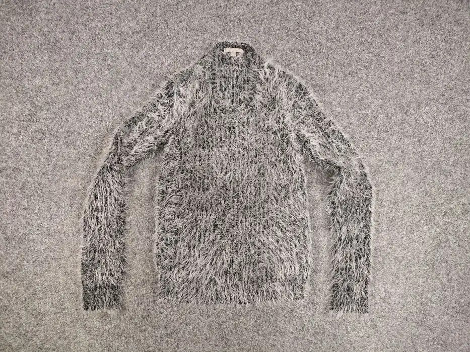 Japanese Brand Vintage 90's Japanese Gray Mohair Style Fuzzy Sweater Hype Size S / US 4 / IT 40 - 6 Thumbnail