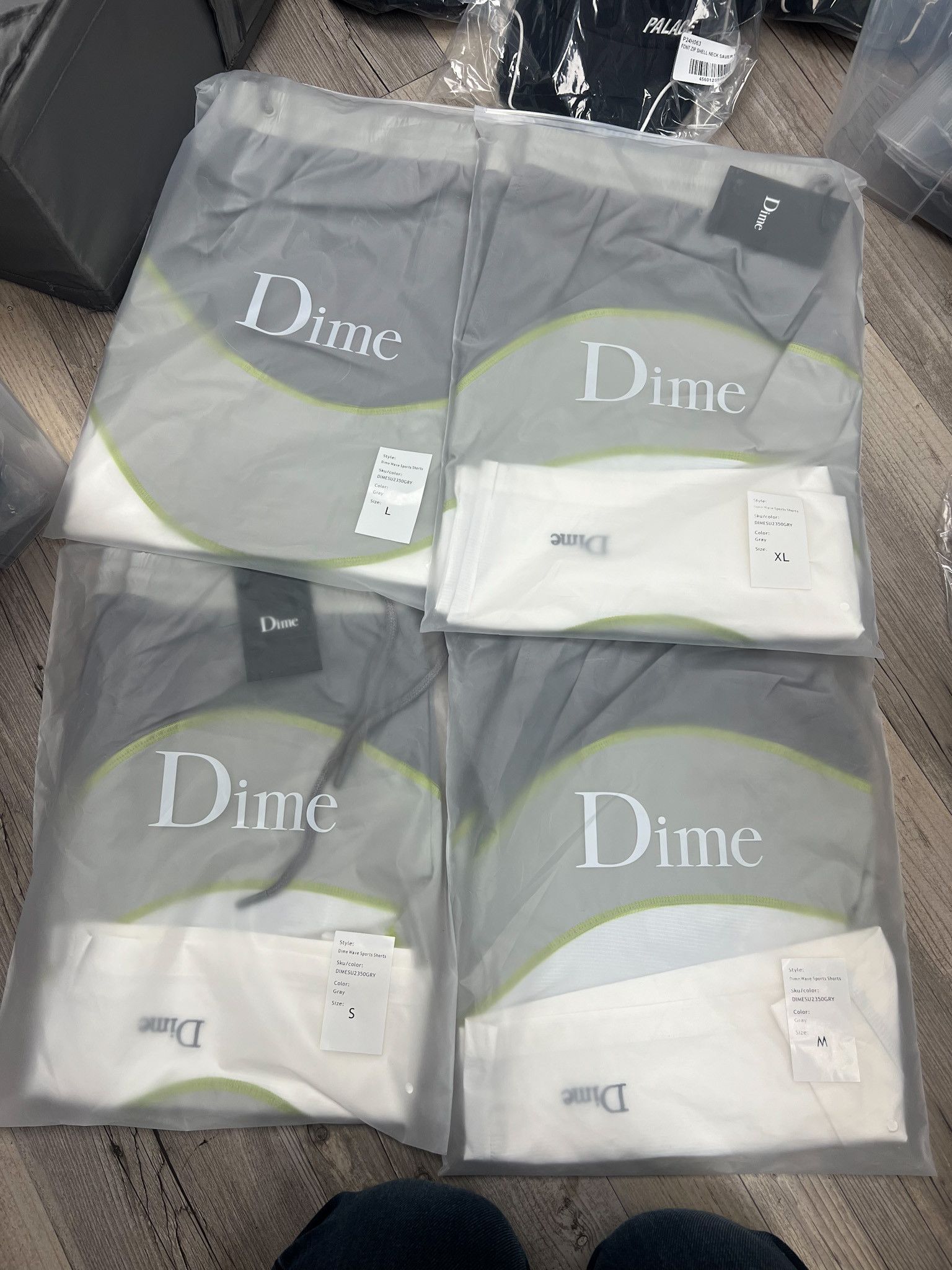 Dime Dime Wave Sport Shorts Grey • M Size US 32 / EU 48 - 6 Thumbnail