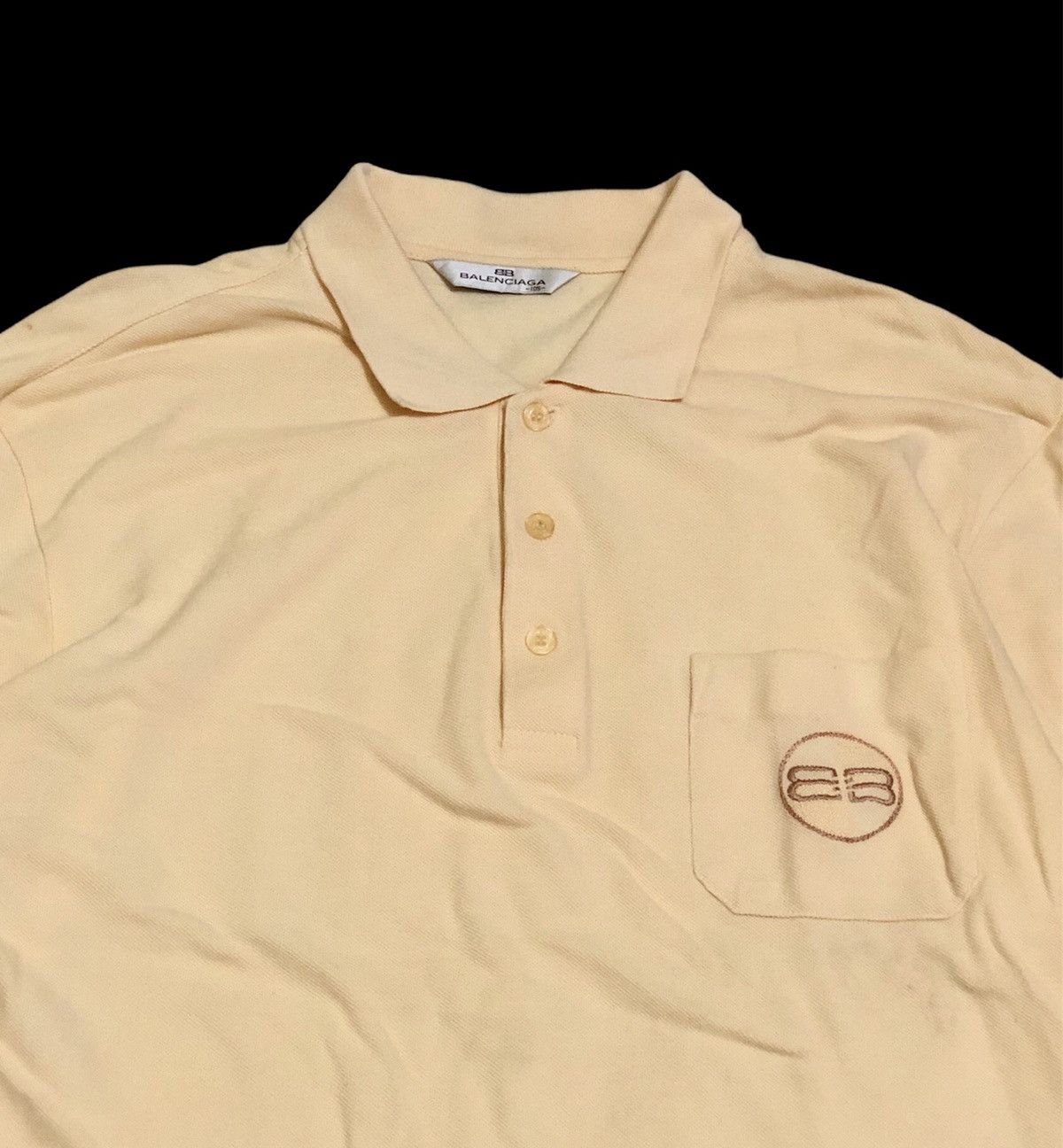 Balenciaga Vintage Polo Shirt Balenciaga Golf Big Logo Pocket Size US L / EU 52-54 / 3 - 2 Thumbnail