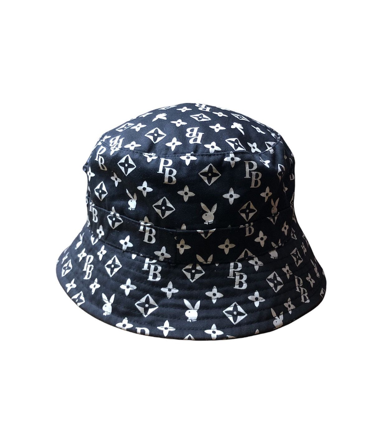 Playboy Rare Vintage Playboy LV Bunny Monogram Bucket hat Size ONE SIZE - 3 Thumbnail