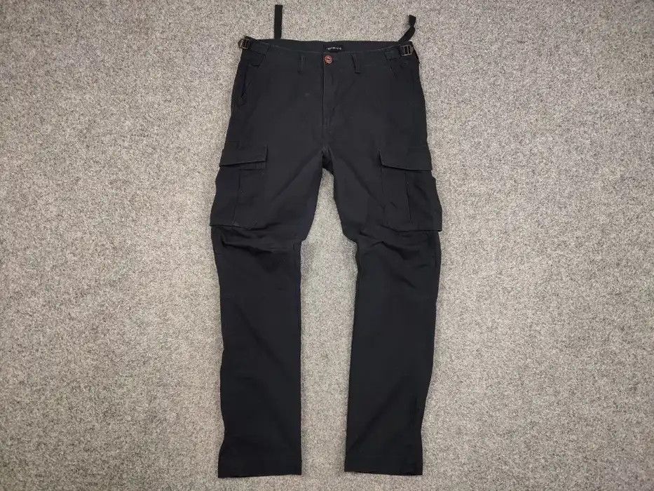 Japanese Brand Vintage 90's Japanese Cargo Black Pants Travis Scott Style Size US 34 / EU 50 - 6 Thumbnail