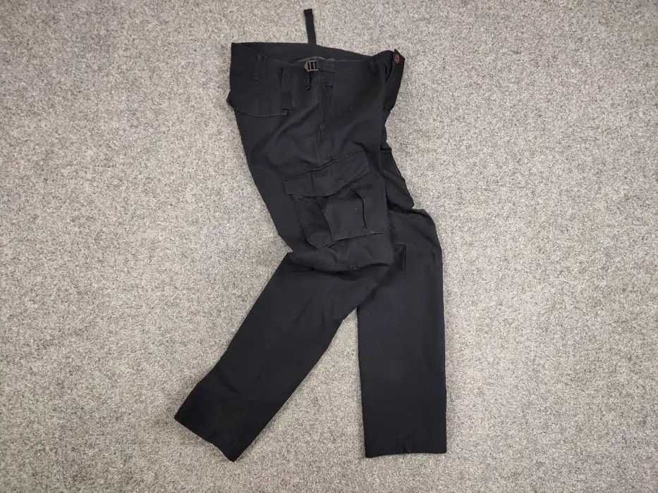 Japanese Brand Vintage 90's Japanese Cargo Black Pants Travis Scott Style Size US 34 / EU 50 - 1 Thumbnail