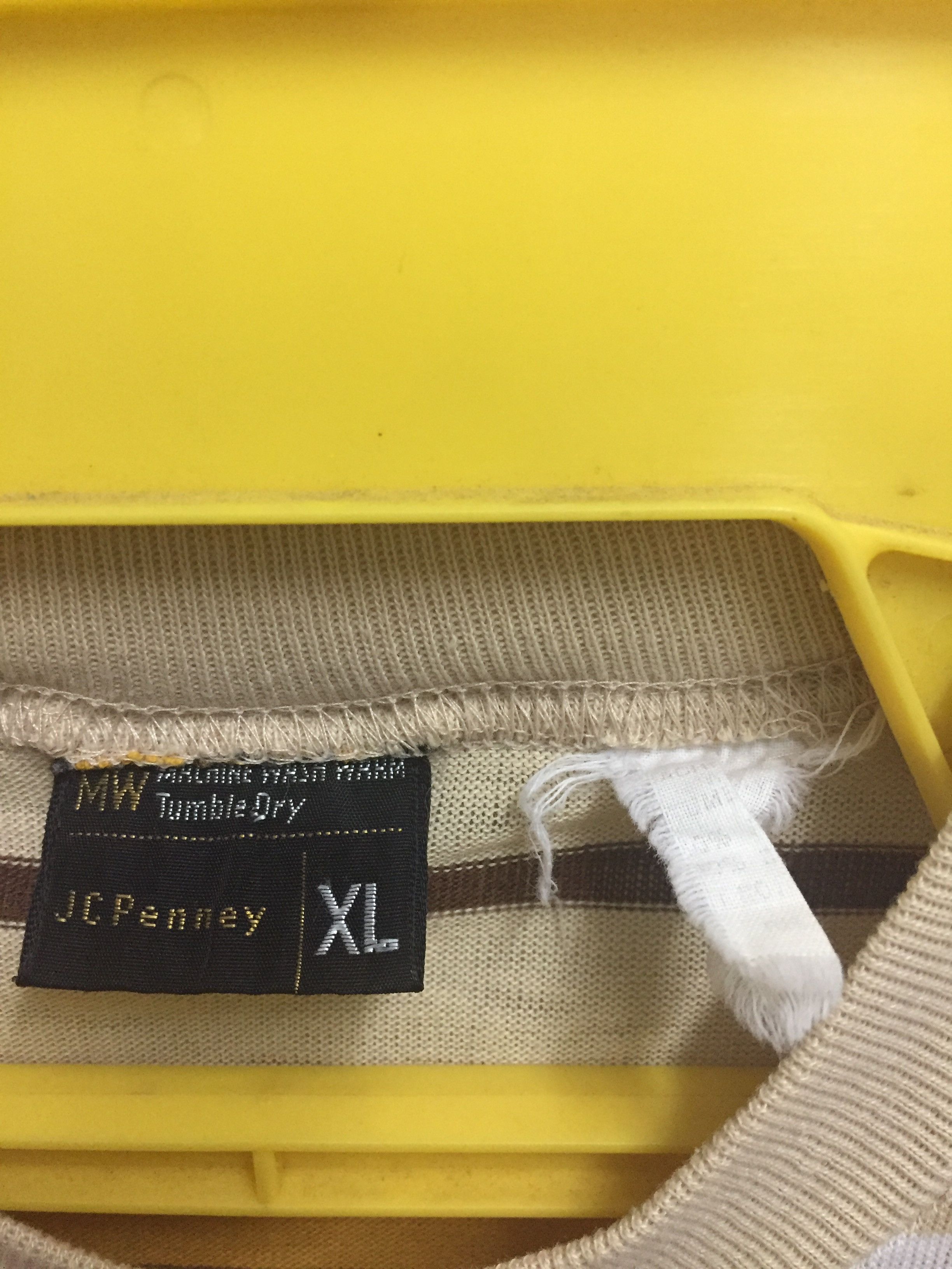 JCPenney Vintage Stripe pockets t shirt Size US XL / EU 56 / 4 - 2 Thumbnail