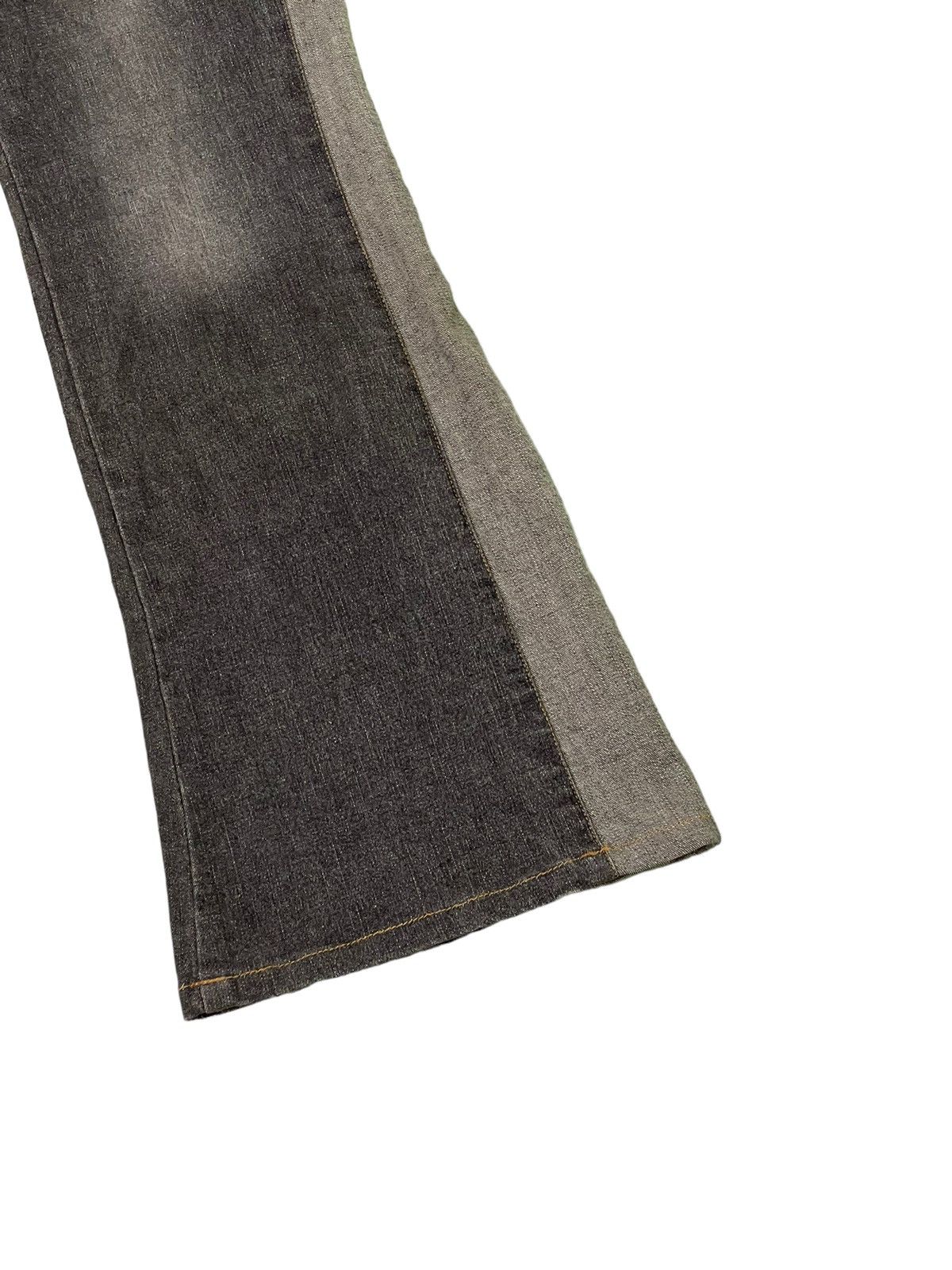 Japanese Brand Flare Jeans Mb Lucas Two Tones Stretch Boot Cut 2🟦7 Size US 28 / EU 44 - 12 Thumbnail