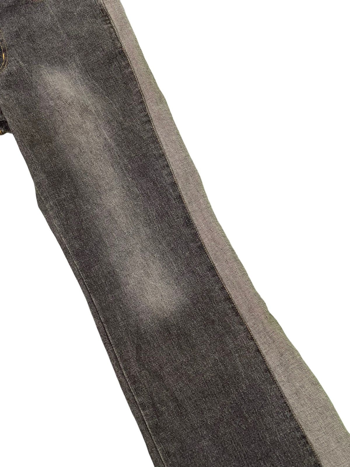 Japanese Brand Flare Jeans Mb Lucas Two Tones Stretch Boot Cut 2🟦7 Size US 28 / EU 44 - 15 Thumbnail
