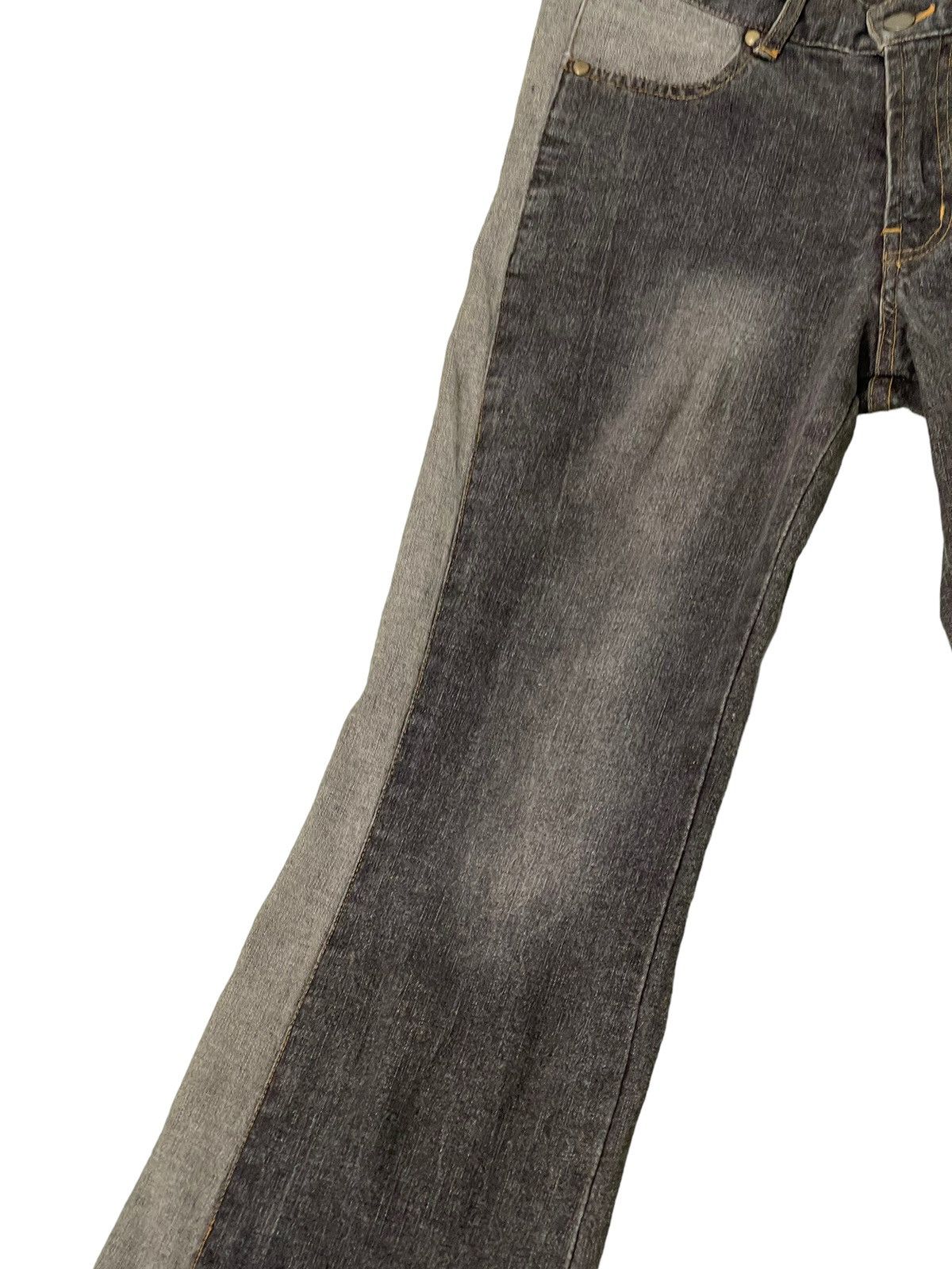 Japanese Brand Flare Jeans Mb Lucas Two Tones Stretch Boot Cut 2🟦7 Size US 28 / EU 44 - 14 Thumbnail