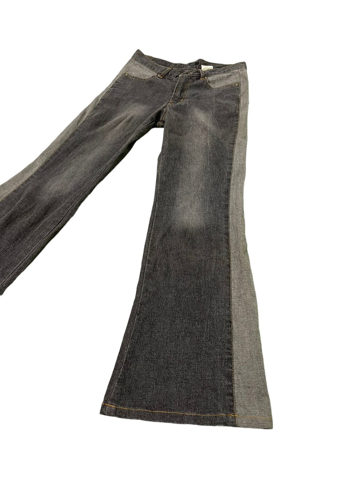 Japanese Brand Flare Jeans Mb Lucas Two Tones Stretch Boot Cut 2🟦7 Size US 28 / EU 44 - 11 Thumbnail