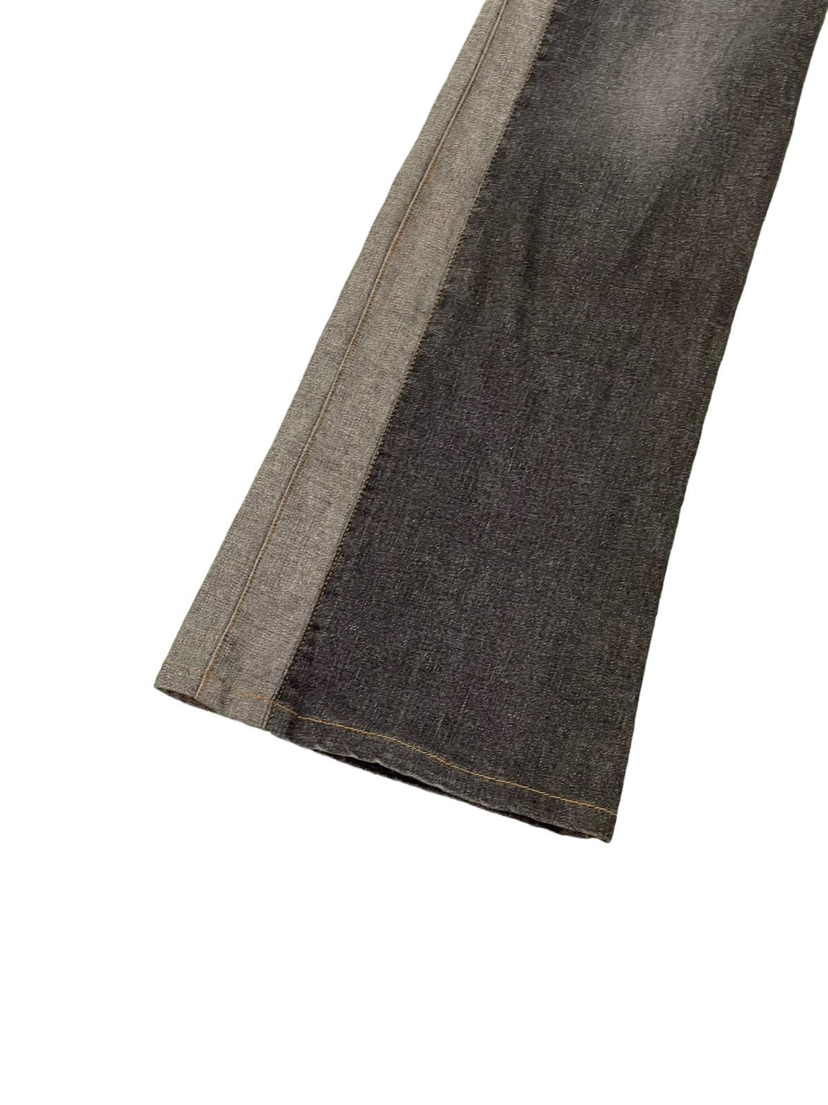 Japanese Brand Flare Jeans Mb Lucas Two Tones Stretch Boot Cut 2🟦7 Size US 28 / EU 44 - 5 Thumbnail