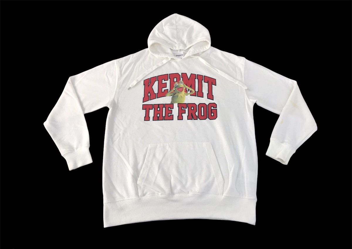 Disney Disney The Puppet Kermit The Frog Hoodies Spell Out Design Size US XL / EU 56 / 4 - 1 Thumbnail