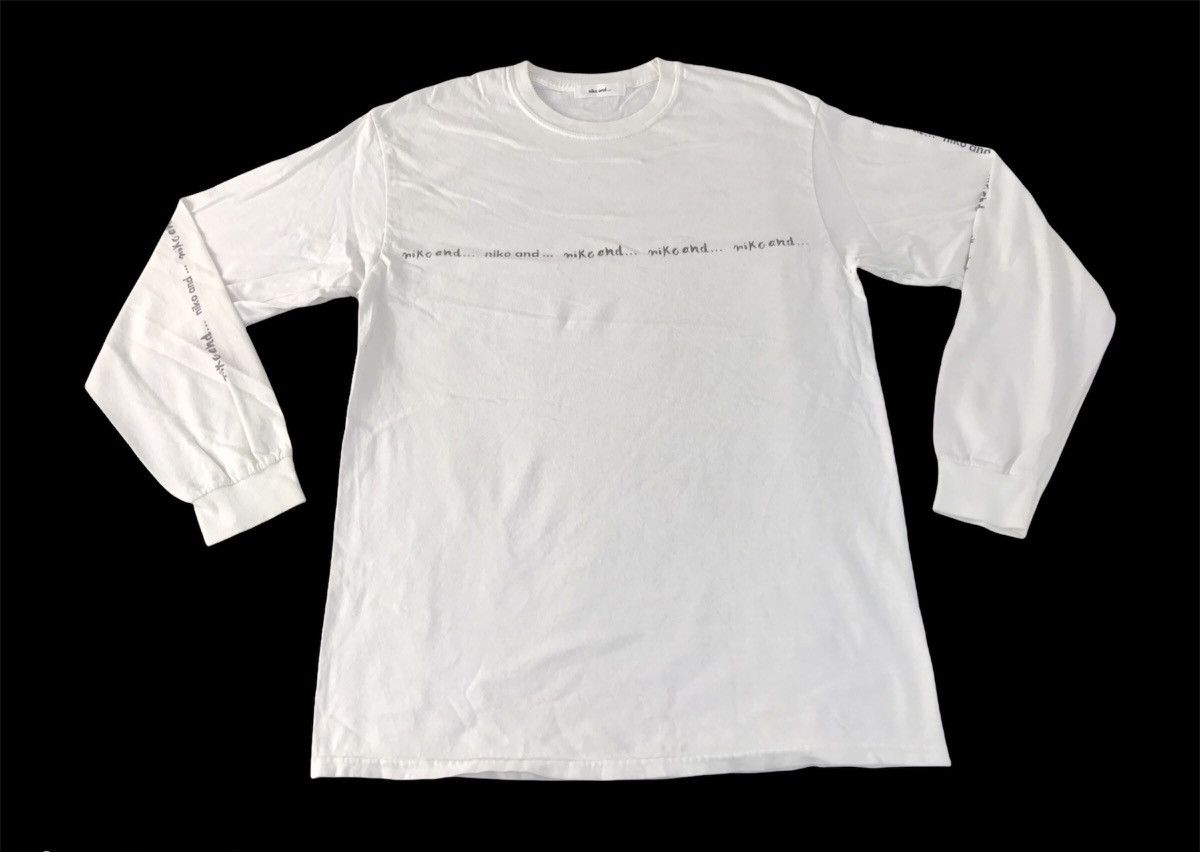 Japanese Brand Japanese Brand Niko And Longsleeve Side Tape Printed Tee Size US M / EU 48-50 / 2 - 1 Thumbnail