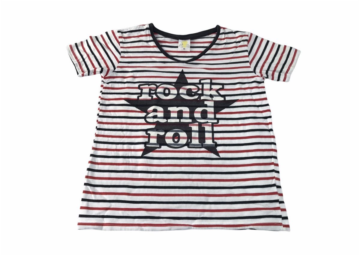 Japanese Brand Endless Summer Over Million Rock And Roll Striped Tee Size S / US 4 / IT 40 - 1 Thumbnail