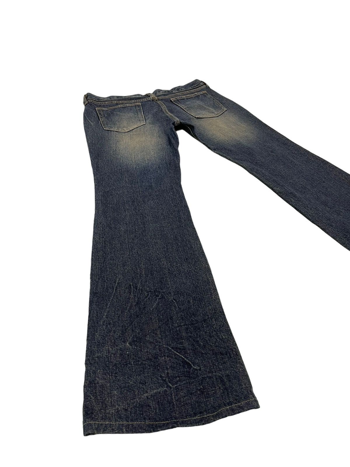 Japanese Brand Flare Jeans Jackrose Distress Denim Low Rise Boot Cut 2🟦7 Size US 32 / EU 48 - 13 Thumbnail