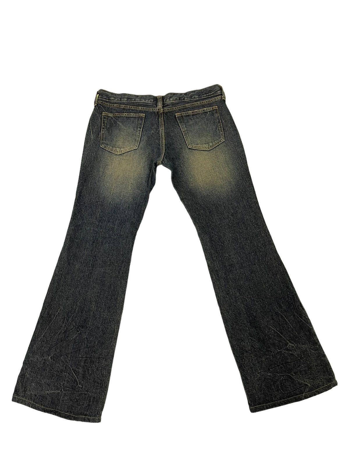 Japanese Brand Flare Jeans Jackrose Distress Denim Low Rise Boot Cut 2🟦7 Size US 32 / EU 48 - 12 Thumbnail