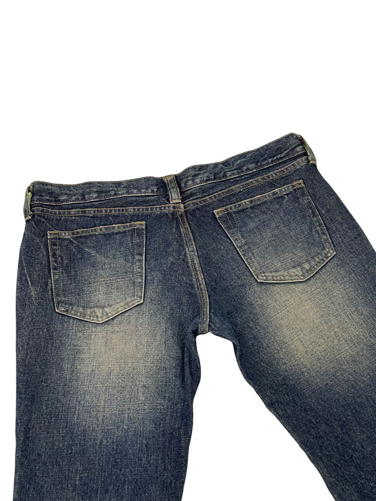 Japanese Brand Flare Jeans Jackrose Distress Denim Low Rise Boot Cut 2🟦7 Size US 32 / EU 48 - 19 Thumbnail