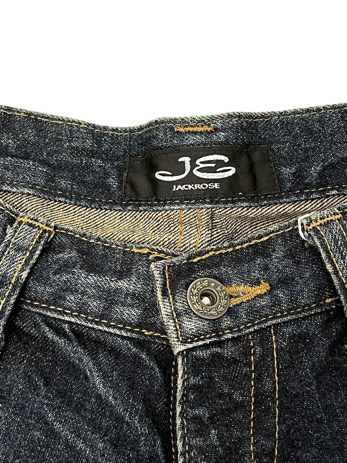 Japanese Brand Flare Jeans Jackrose Distress Denim Low Rise Boot Cut 2🟦7 Size US 32 / EU 48 - 10 Thumbnail