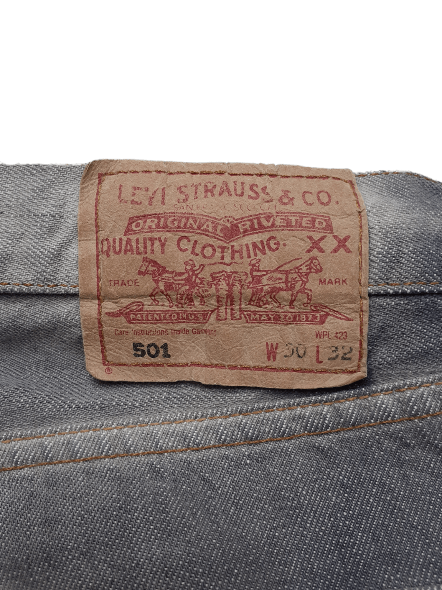Levi's Vintage Clothing × Vintage 💎 90's Levi's 501 30/32 Custom Washed Gray Denim Jeans Size US 30 / EU 46 - 3 Thumbnail