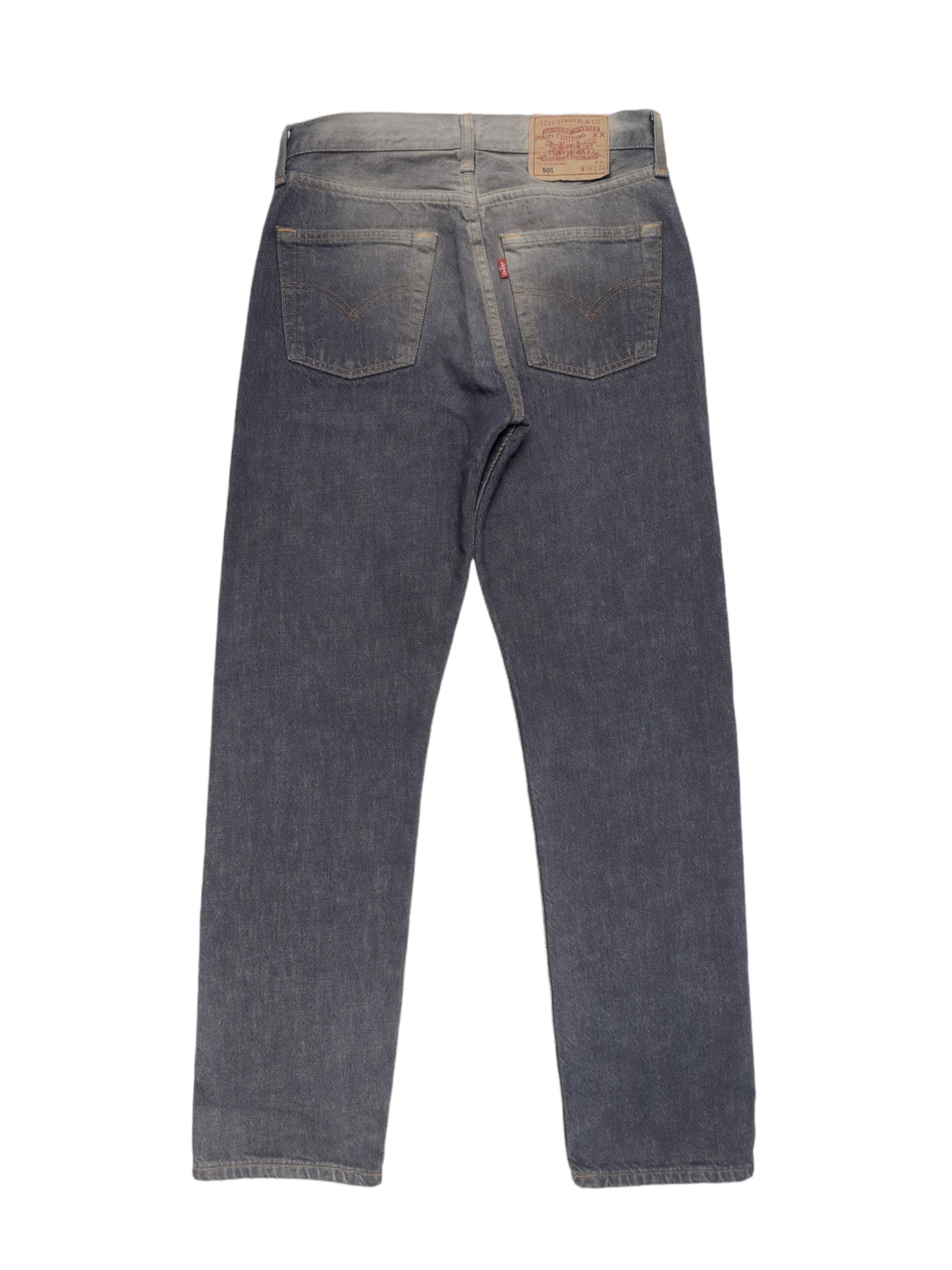 Levi's Vintage Clothing × Vintage 💎 90's Levi's 501 30/32 Custom Washed Gray Denim Jeans Size US 30 / EU 46 - 2 Thumbnail