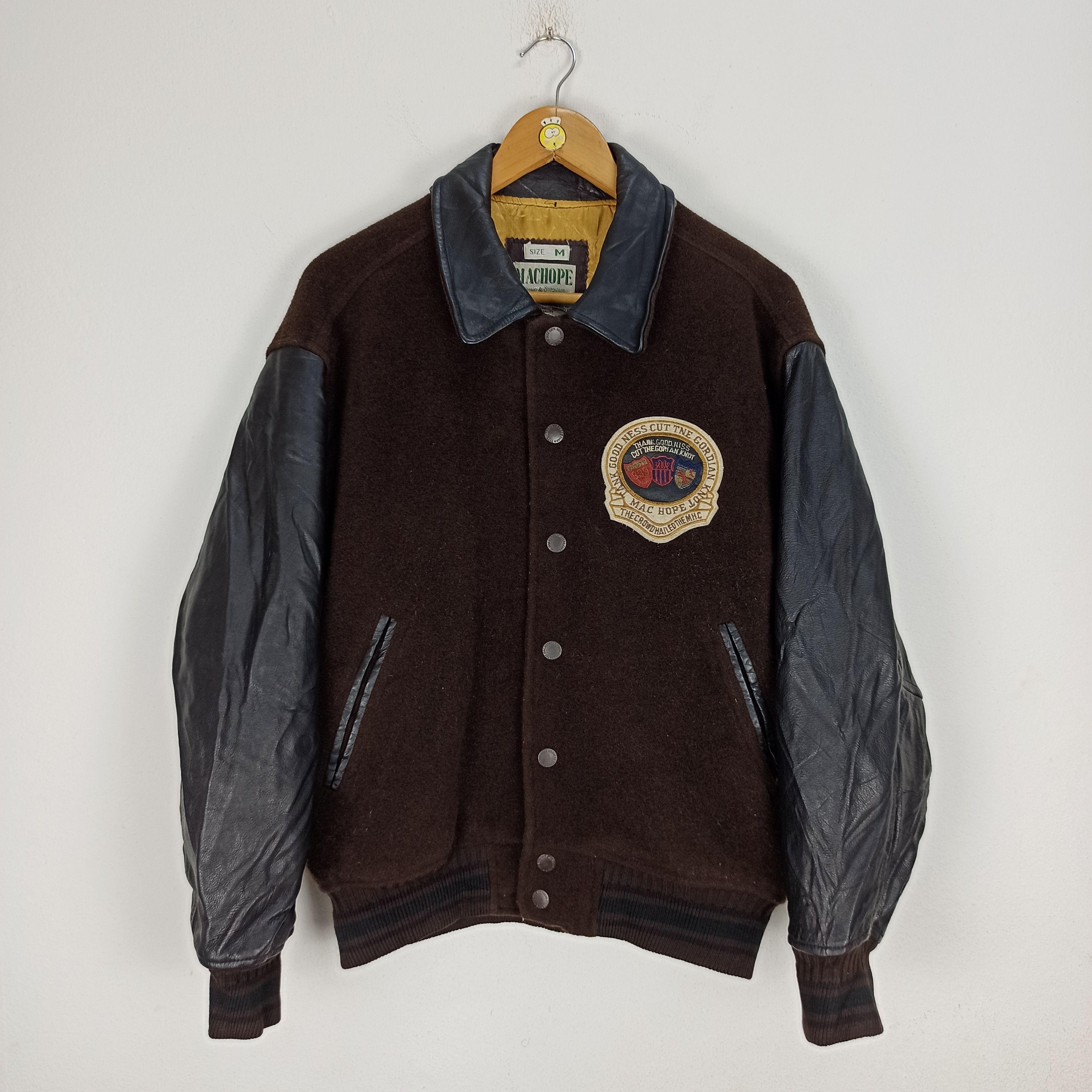 Other Vintage The Machope Exclamatory Varsity Jacket Big Logo Size US M / EU 48-50 / 2 - 3 Thumbnail