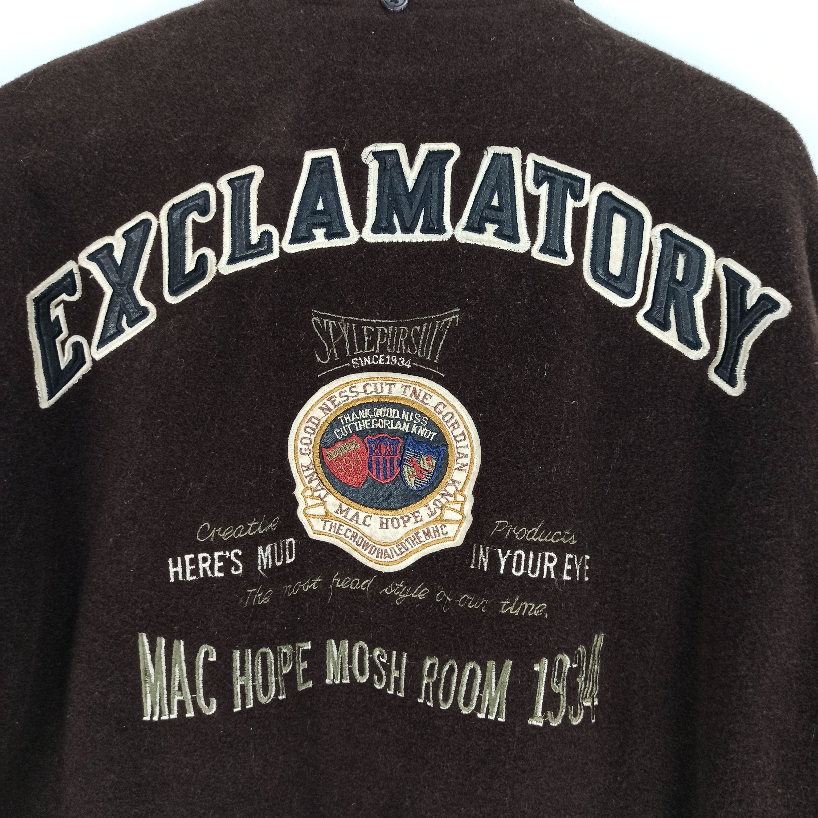 Other Vintage The Machope Exclamatory Varsity Jacket Big Logo Size US M / EU 48-50 / 2 - 2 Thumbnail