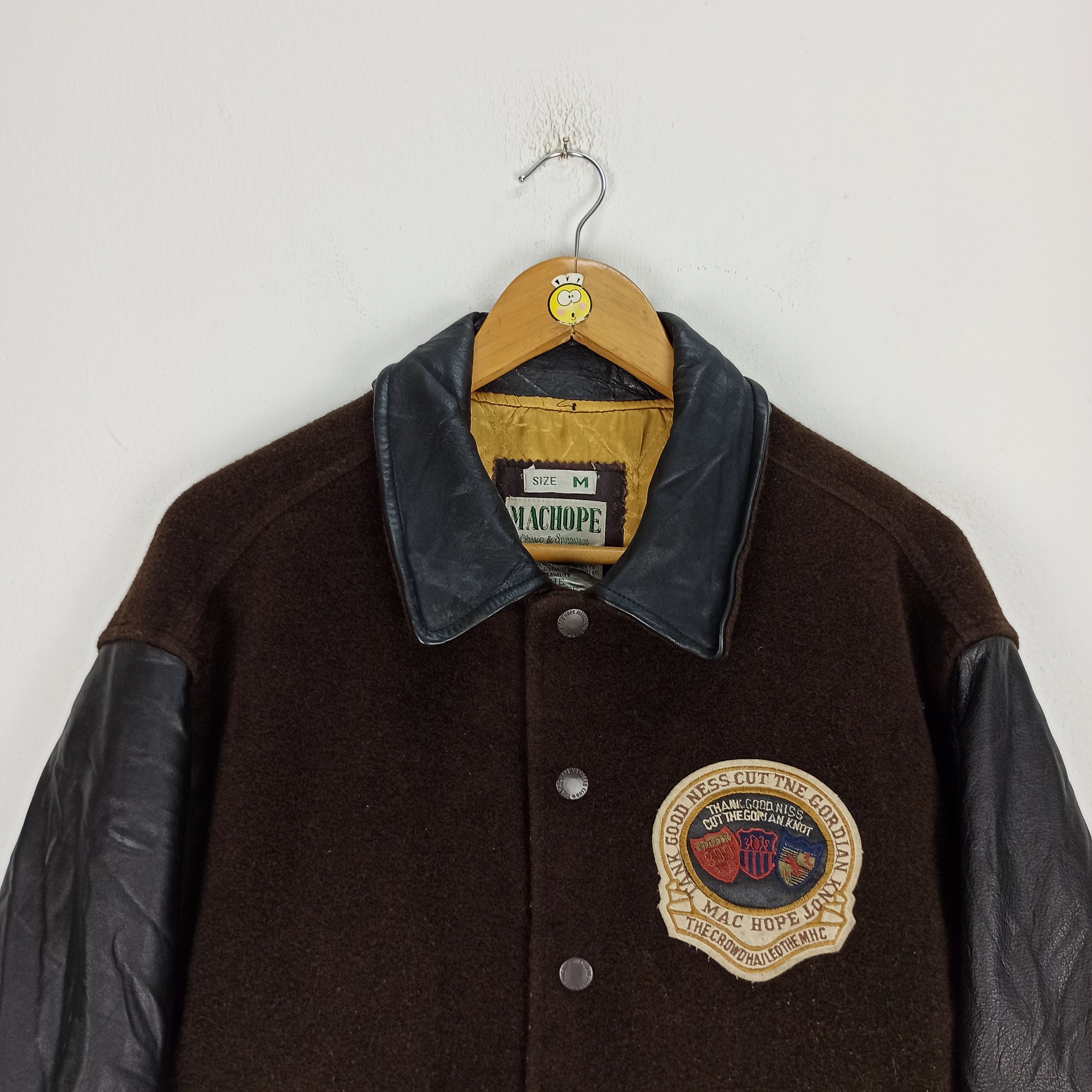Other Vintage The Machope Exclamatory Varsity Jacket Big Logo Size US M / EU 48-50 / 2 - 4 Thumbnail