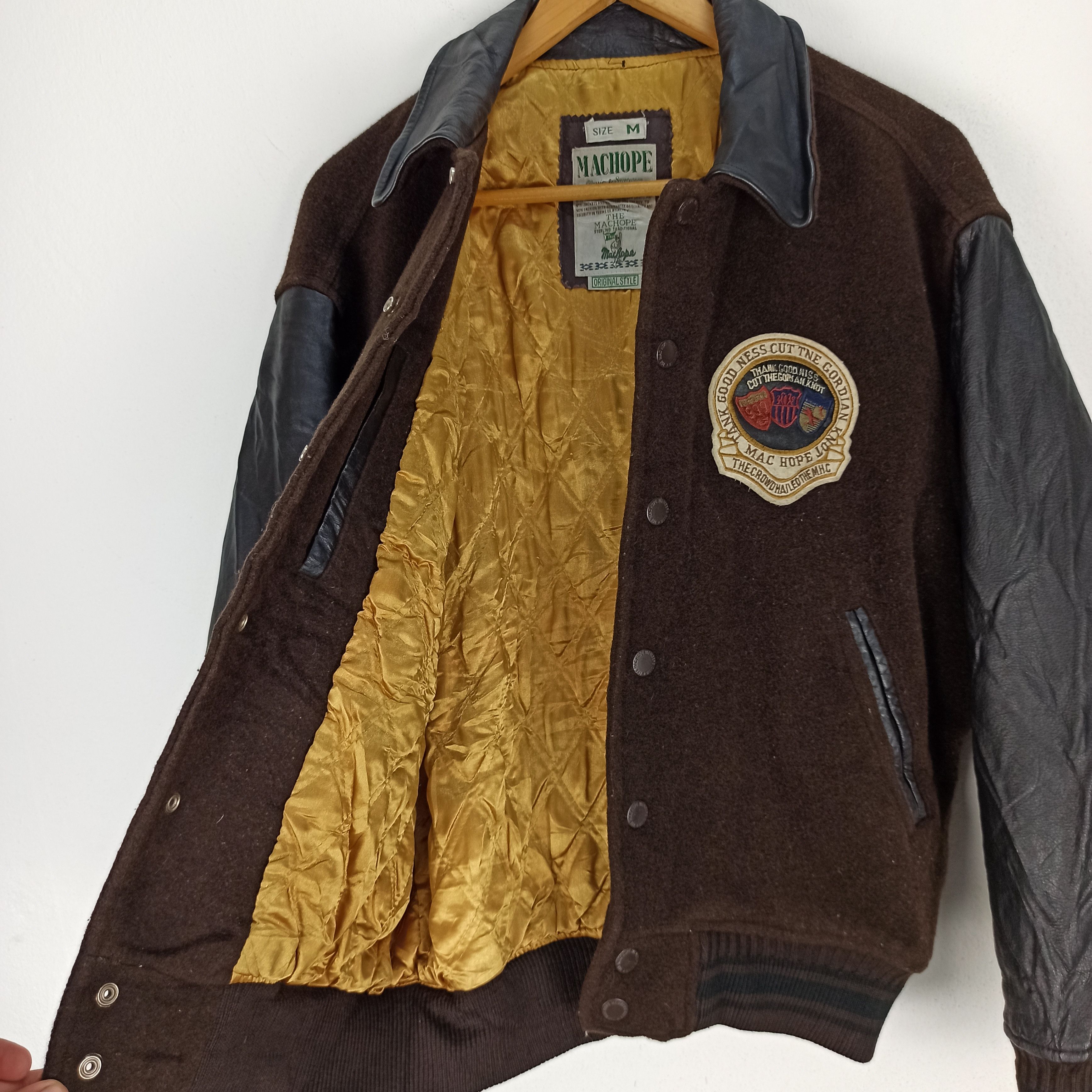 Other Vintage The Machope Exclamatory Varsity Jacket Big Logo Size US M / EU 48-50 / 2 - 8 Thumbnail