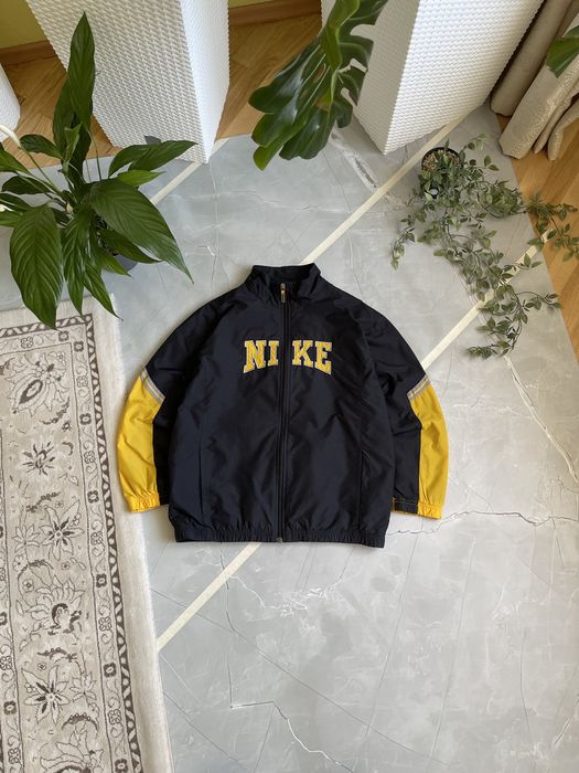 Nike Vintage Y2K Nike Big Logo Nylon Jacket Drill | Grailed