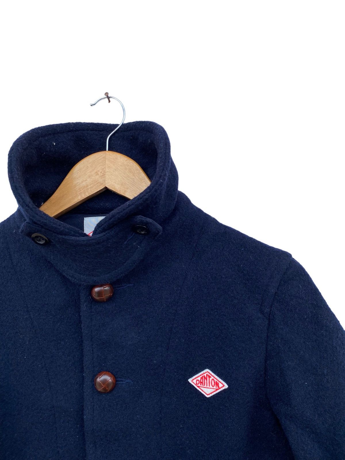 Danton Round Collar Jacket Navy