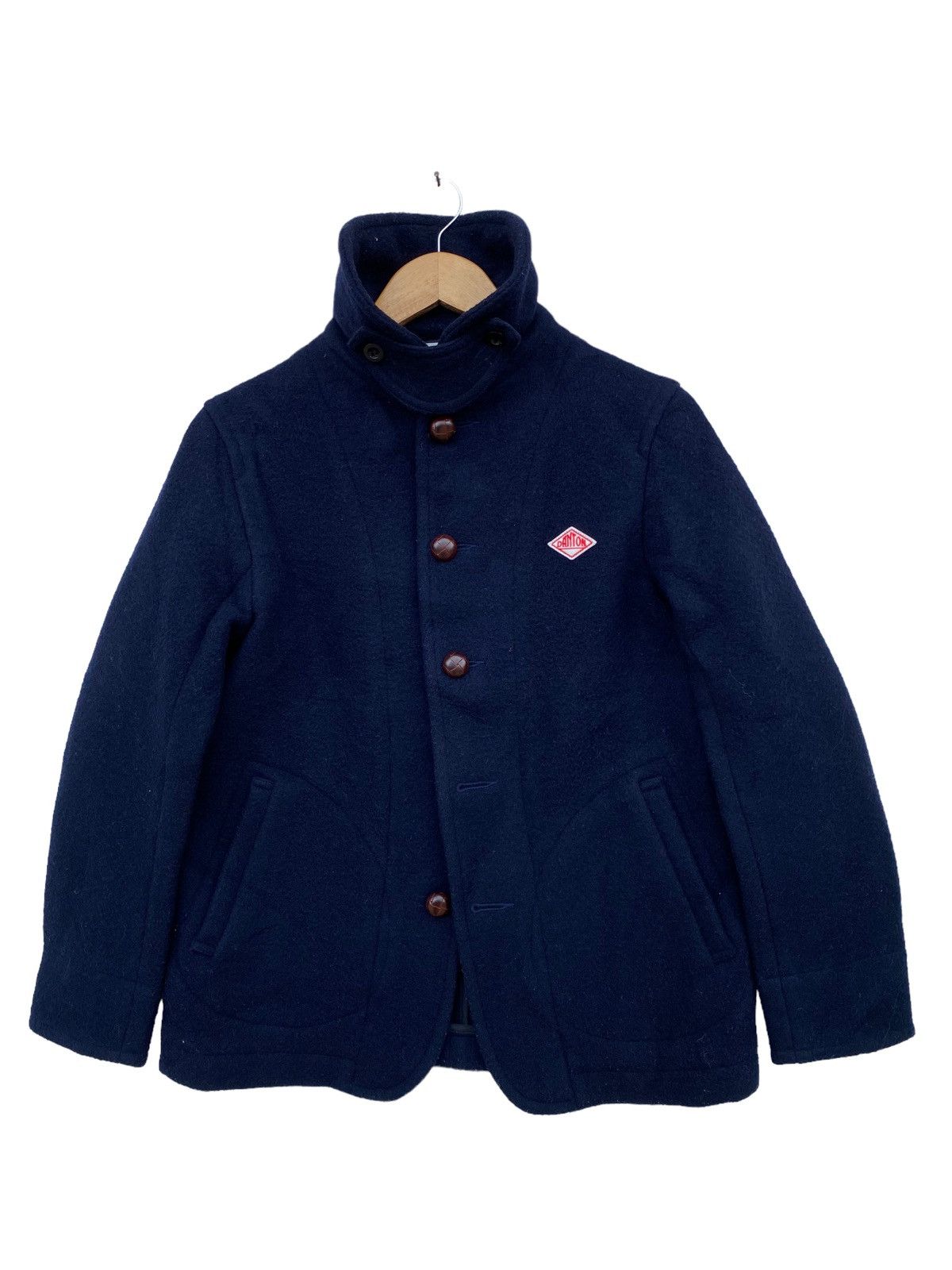 Danton Round Collar Jacket Navy