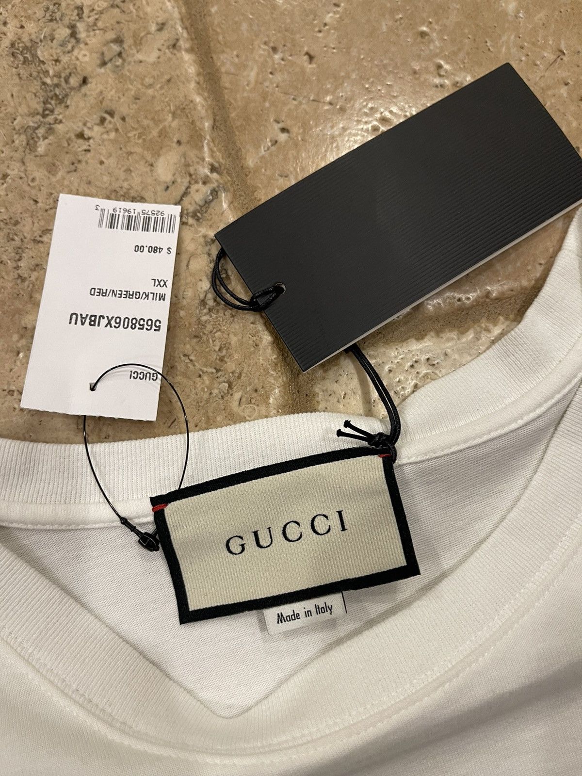 Gucci Gucci Classic GG Oval Logo White Short Sleeve T-Shirt Size US XXL / EU 58 / 5 - 7 Thumbnail