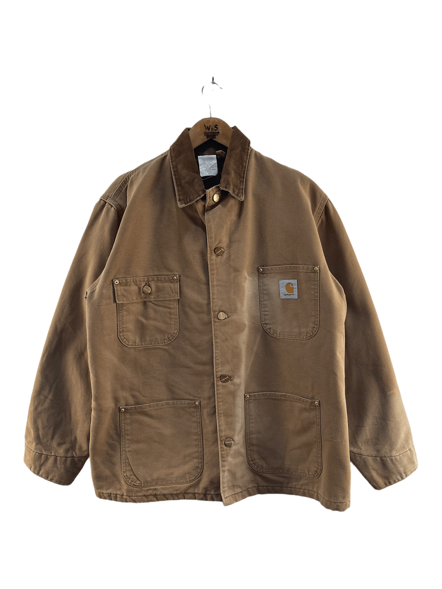image of Vintage Carhartt Workers Jacket in Brown, Men's (Size Large)