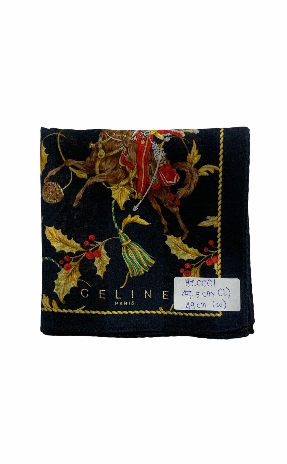 Celine CELINE Handkerchief Scarf Pocketsquare Bandana Size ONE SIZE - 5 Thumbnail